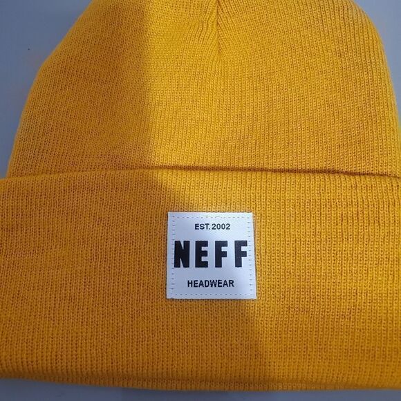 NWT UNISEX NEFF OSFA BEANIE GOLD - Picture 2 of 5